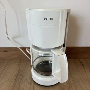 Krups Type 321 White 10 Cup Coffee Maker - Tested And Working